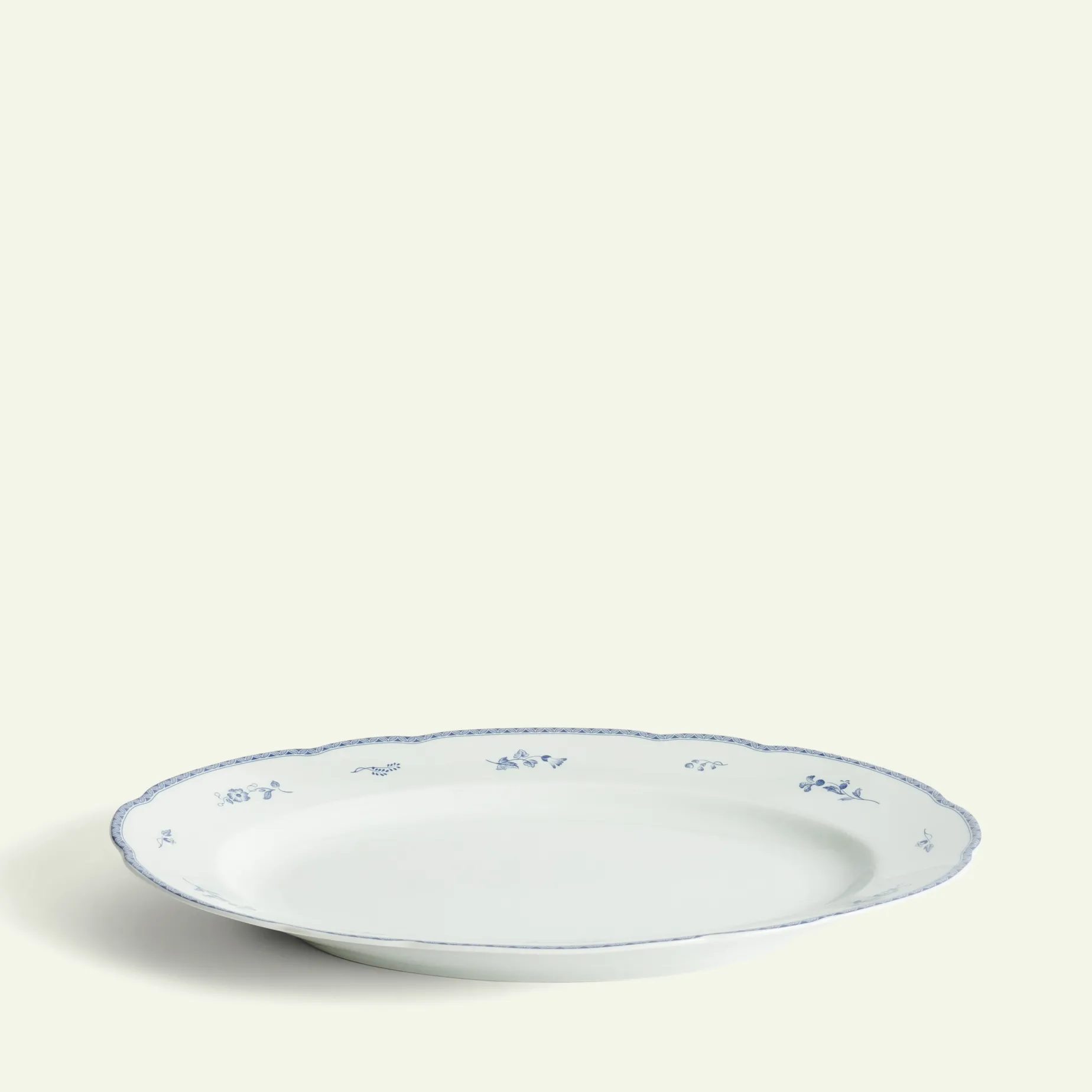 Blå Herregård serveringsfat 39 cm Fyrklövern