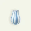 Broste Copenhagen Ada Stripe vase 15,5 x 22,5 cm, Air Blue Fyrklövern