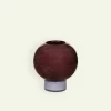 Broste Copenhagen Mari vase 20 x 21cm, Puce Red Fyrklövern