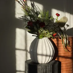 Broste Copenhagen Wide vase 25 x 25 cm, Ivory Fyrklövern