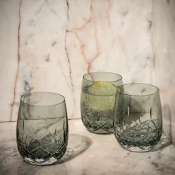 Crown vannglass 30 cl 4-pk, Grønn Fyrklövern