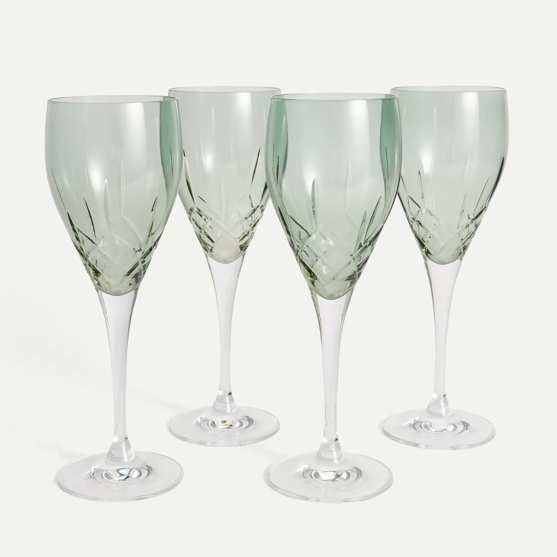 Crown vinglass 30 cl 4-pk, Grønn Fyrklövern