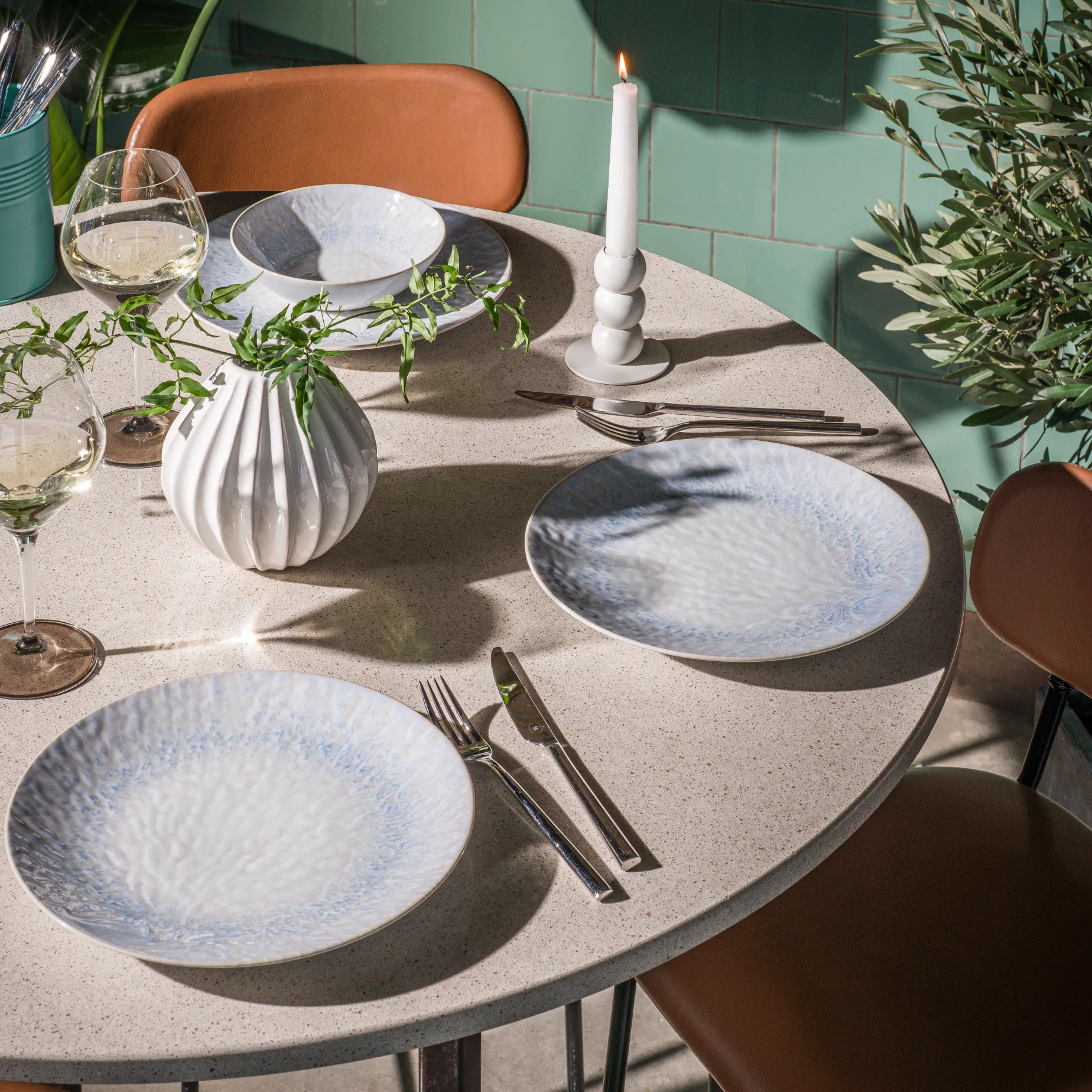 Côte d'Azur tallerken 27 cm Fyrklövern
