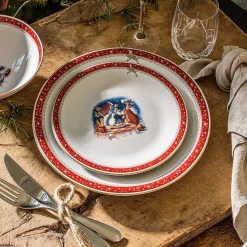 Disney Jul Jubileum asjett 21 cm Lady & Landstrykeren Fyrklövern