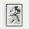 Disney Mickey Mouse Fine Art litografi 63 x 43 cm  Fyrklövern