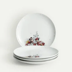 Disney Vinter asjett 22 cm 4-pk,  Fyrklövern