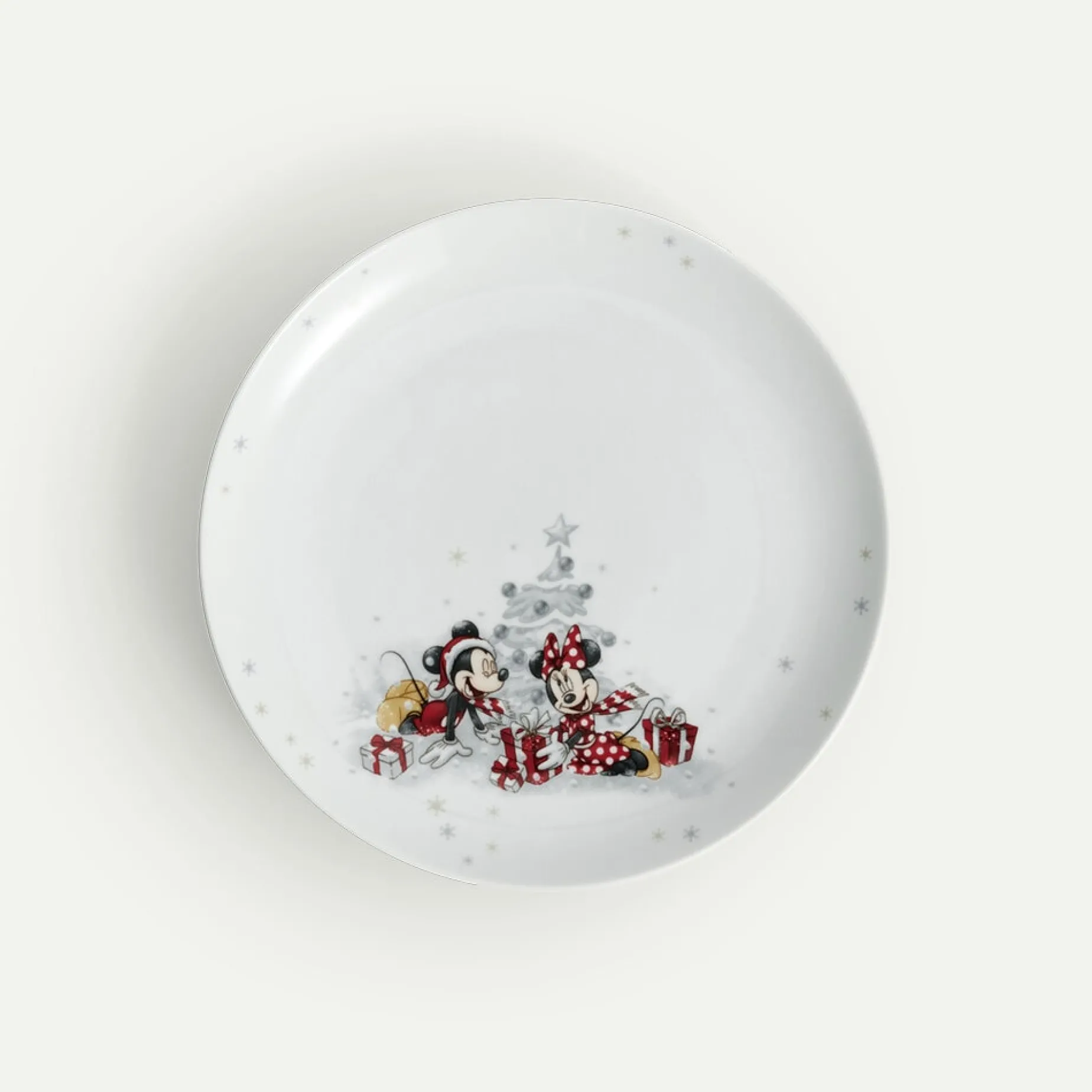 Disney Vinter asjett 22 cm 4-pk, Fyrklövern
