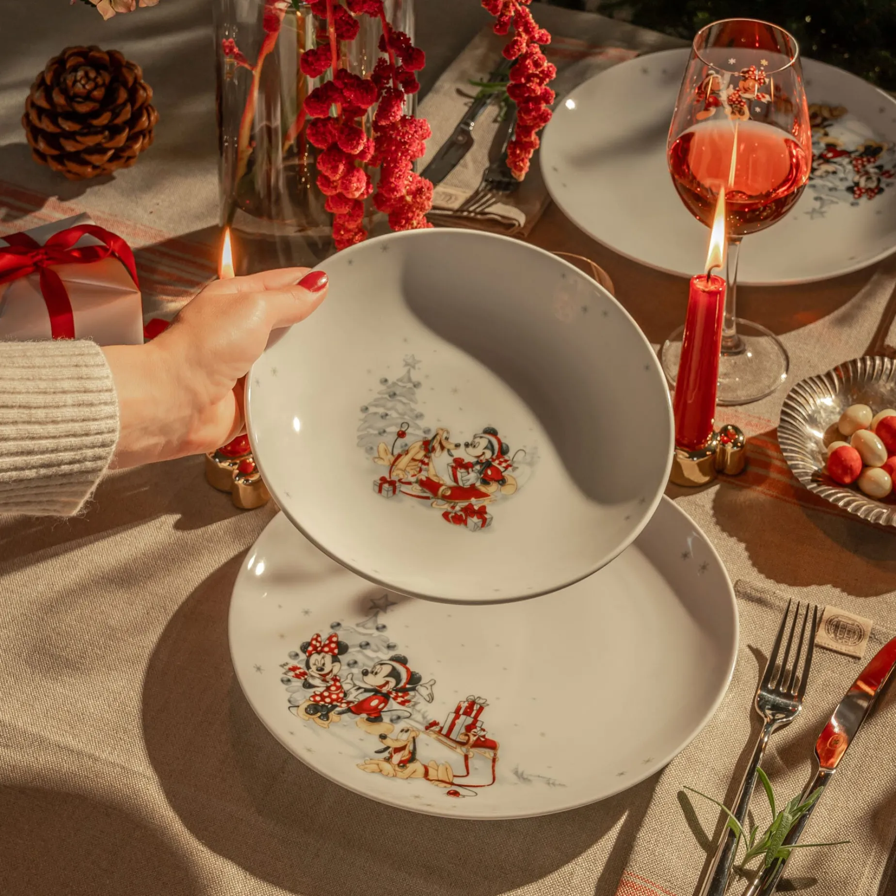 Disney Vinter dyp tallerken 22 cm Fyrklövern