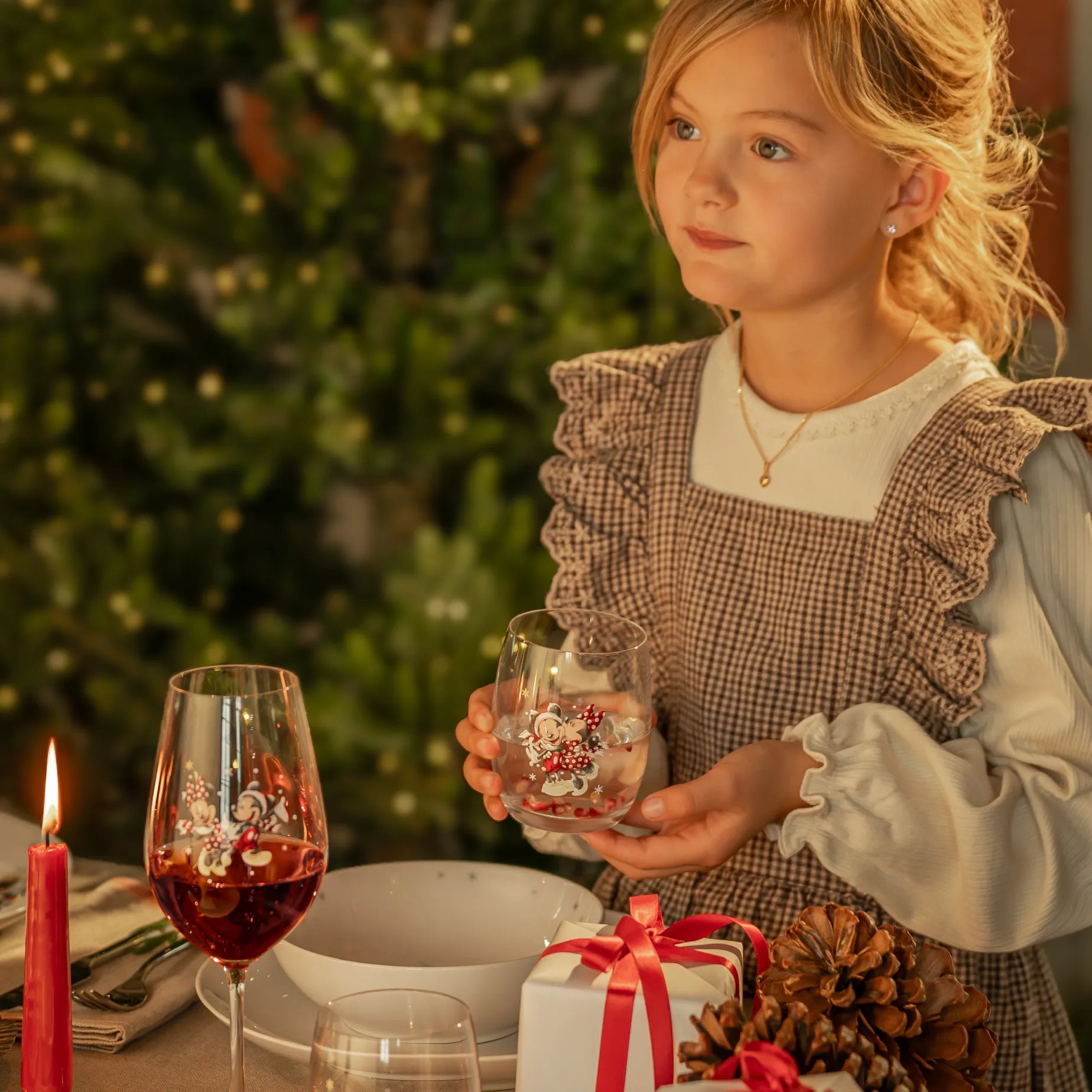 Disney Vinter vannglass 30 cl Fyrklövern