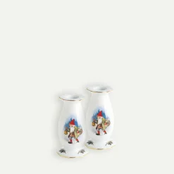 Gammeldags Jul lysestake 11 cm – 2-pk  Fyrklövern