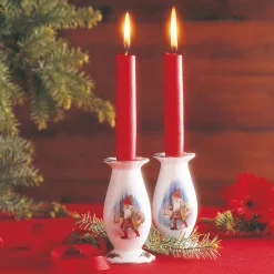 Gammeldags Jul lysestake 11 cm – 2-pk  Fyrklövern