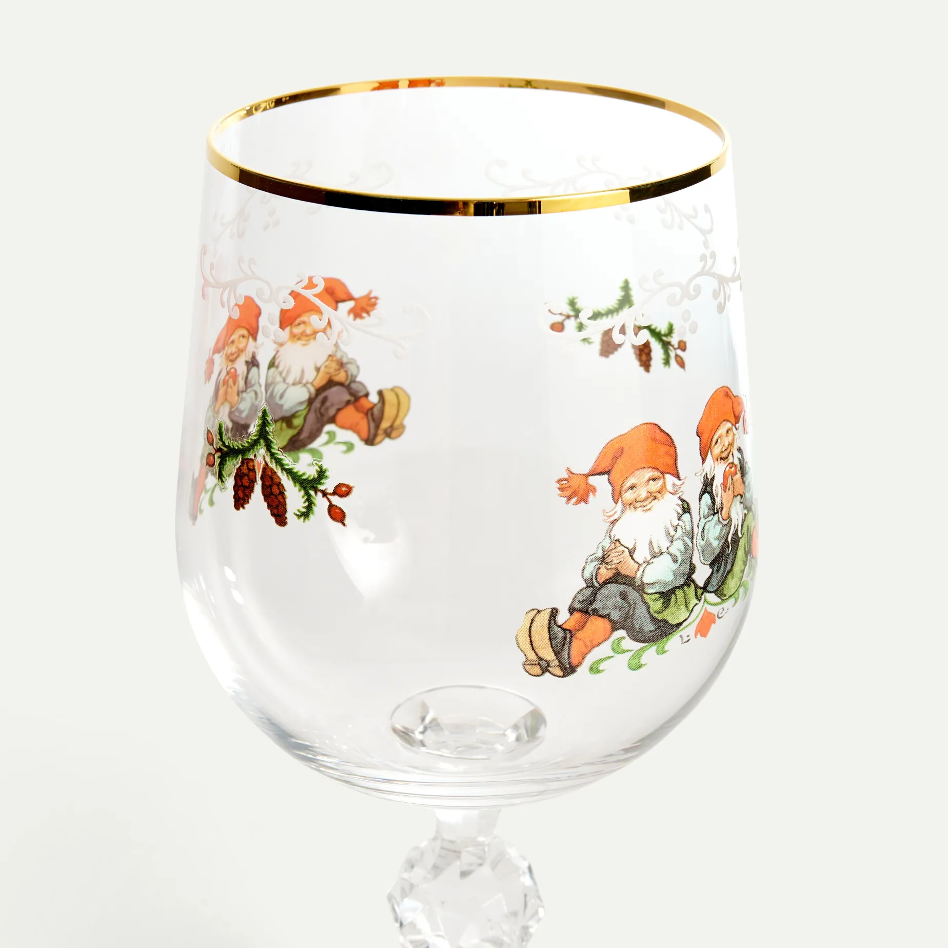 Gammeldags Jul vinglass 45 cl Fyrklövern