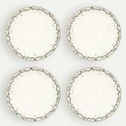 Juleminner asjett 22 cm 4-pk, Tradisjon Fyrklövern