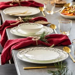 Juleminner asjett 22 cm 4-pk, Tradisjon Fyrklövern