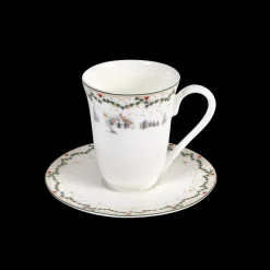 Juleminner kaffekopp med underfat 20 cl, Minner Fyrklövern