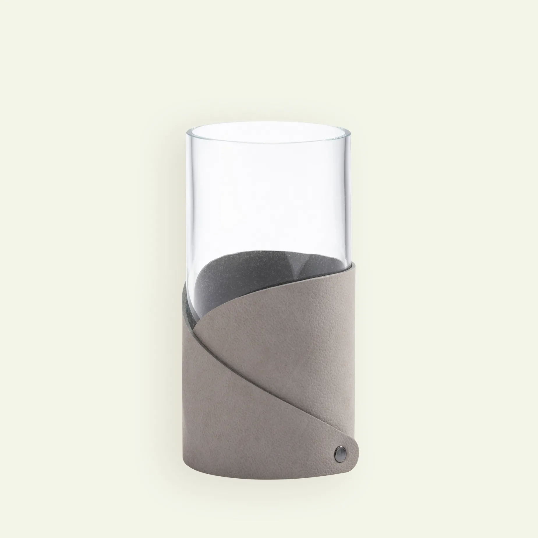 Lind DNA Fold vase 7,5 x 15 cm,Light Grey Fyrklövern