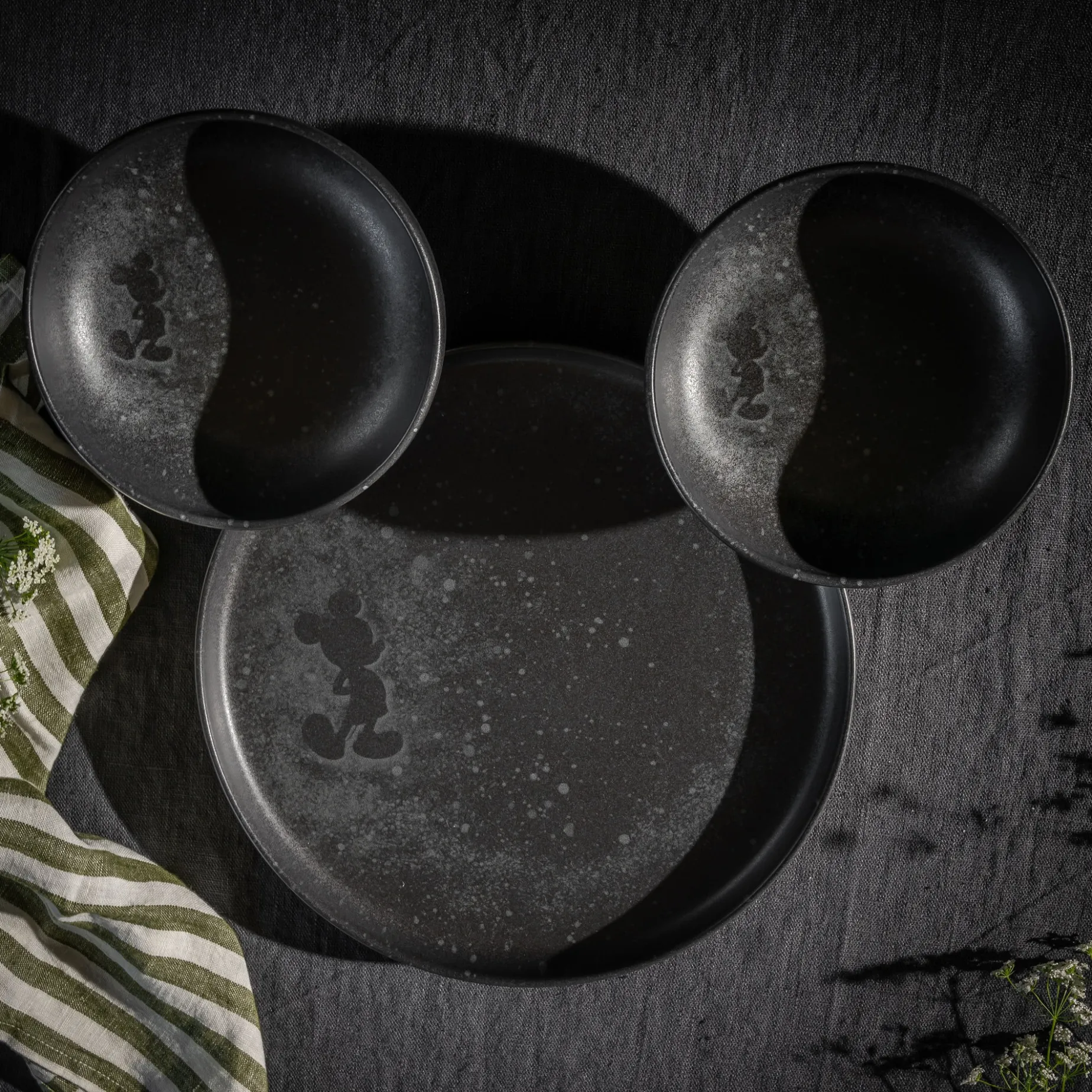 Mickey Mouse Midnight skål 16 cm 4-pk Fyrklövern