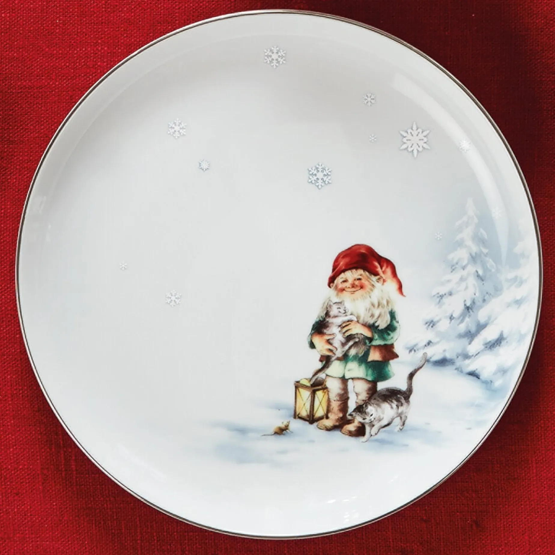 Nissenes Jul asjett 20 cm Fyrklövern
