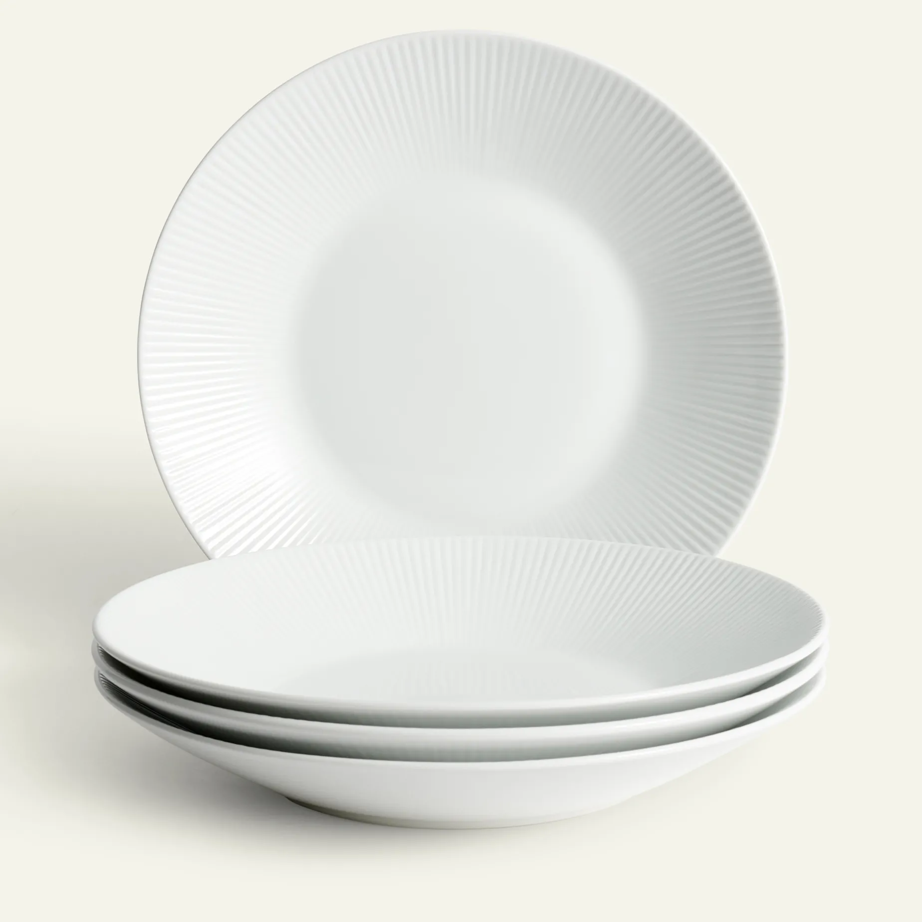 Nordic Dawn dyp tallerken 25 cm 4-pk, Glimt Fyrklövern