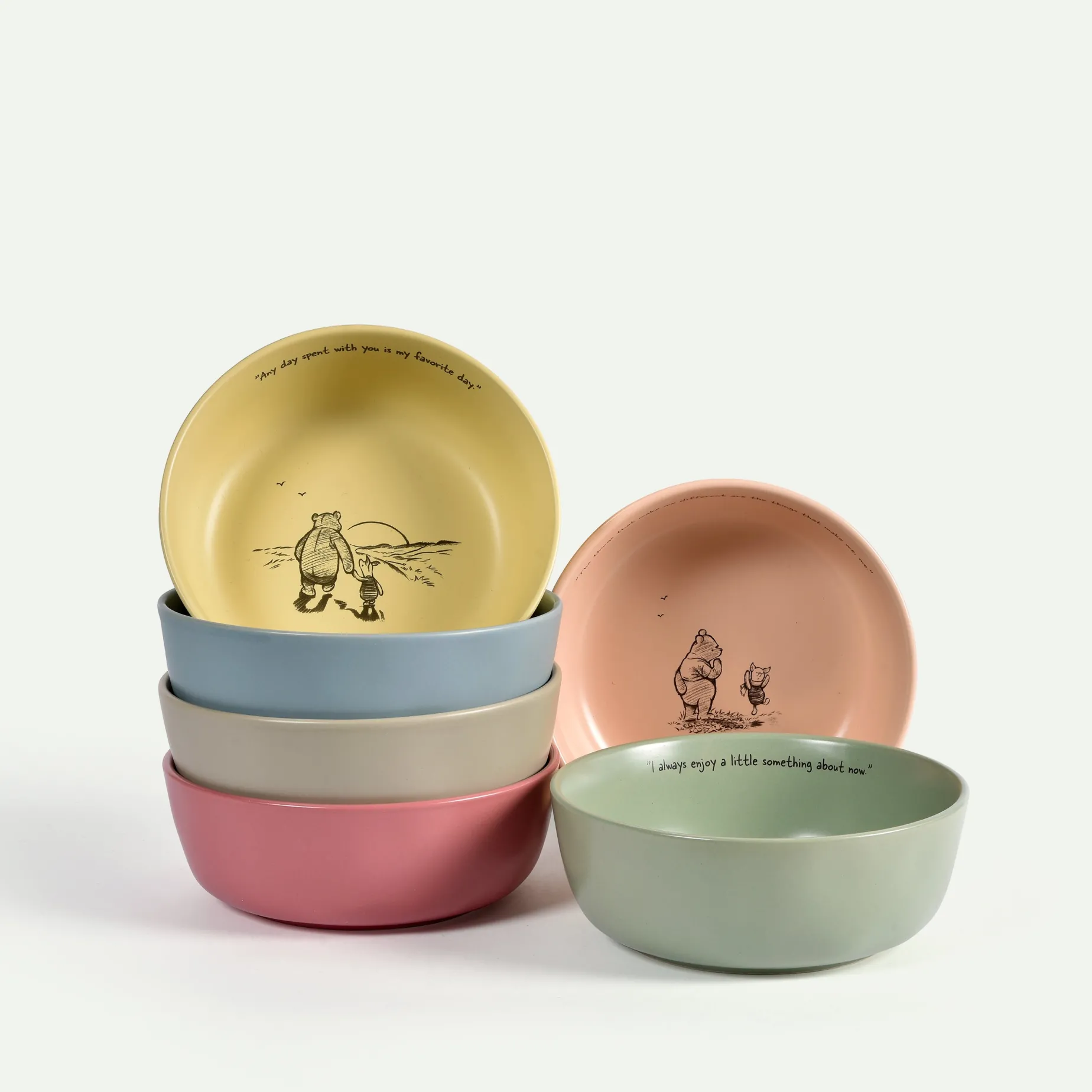 Ole Brumm skål 15 cm 6-pk Fyrklövern