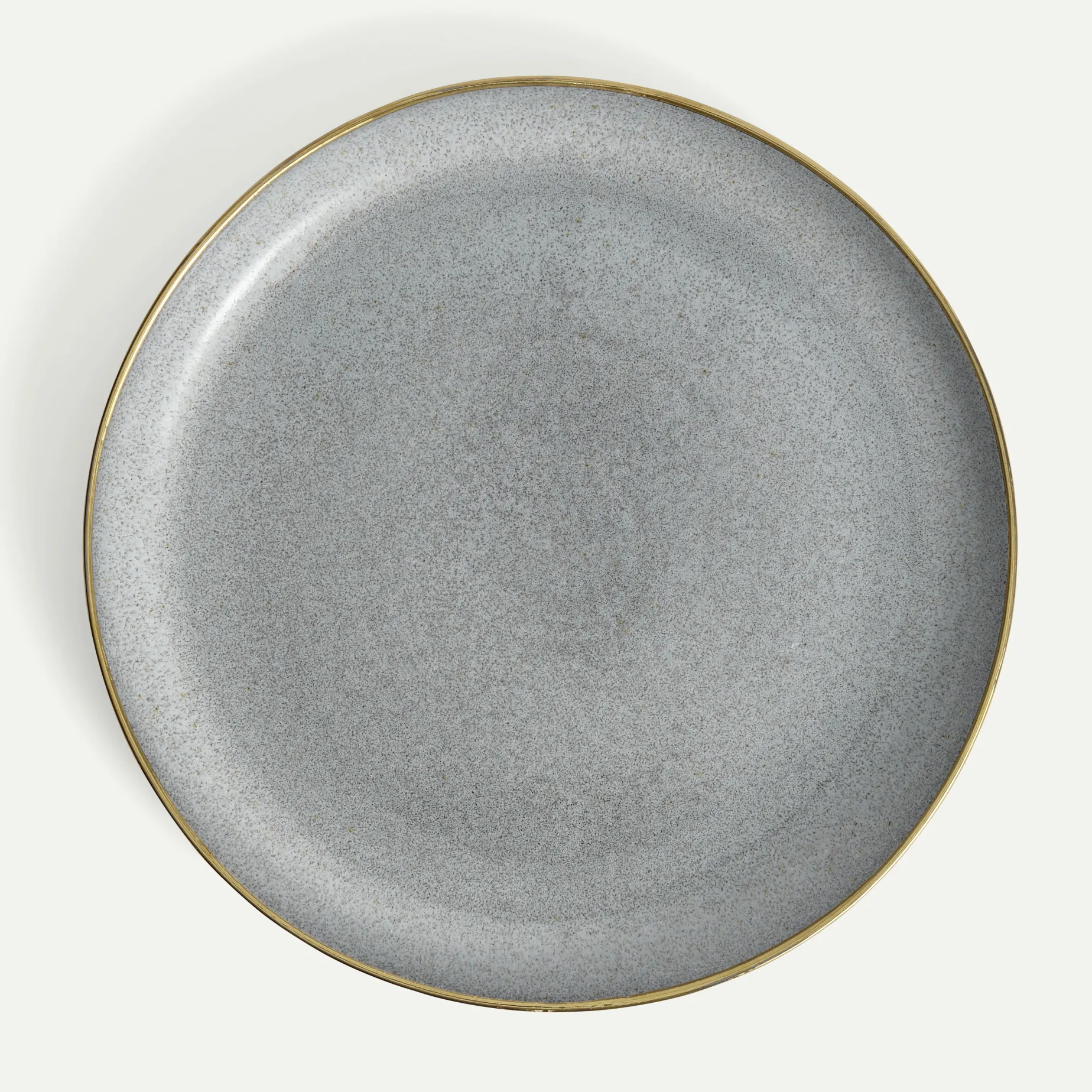 Pepper serveringsfat med gullkant 36 cm Fyrklövern