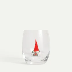 Åsas Jul rød vannglass 35 cl Fyrklövern