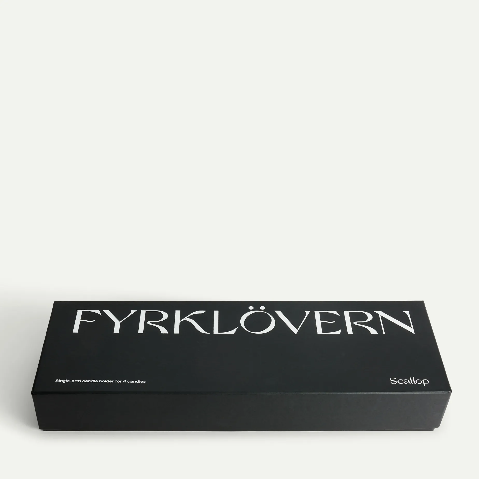 Scallop lysestake for fire lys Fyrklövern