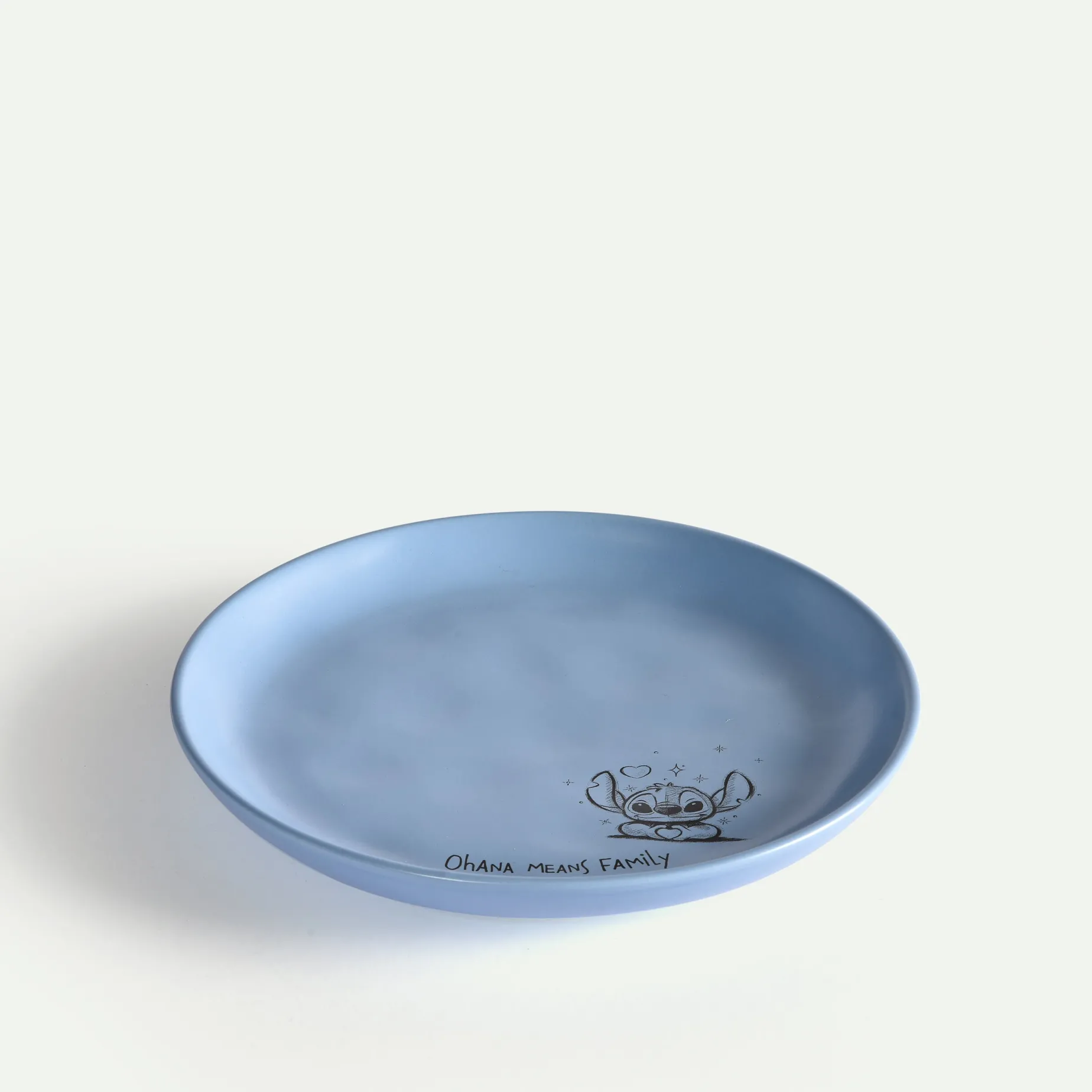 Stitch asjett Ohana 20 cm , Blå Fyrklövern