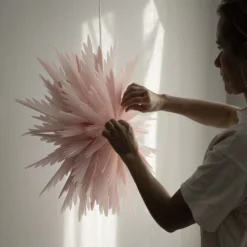 Watt & Veke Liz adventsstjerne 50 cm, Pink Fyrklövern