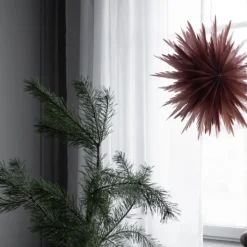 Watt & Veke Liz adventsstjerne 50 cm, Red Ochre Fyrklövern