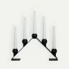 Watt & Veke Luna adventslysestake 38 cm, Black Fyrklövern