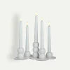 Watt & Veke LYKKE lysestake 28 cm, White  Fyrklövern